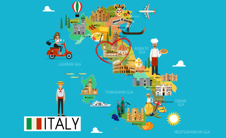 cinque semplici itinerari per esplorare le meraviglie della penisola italiana